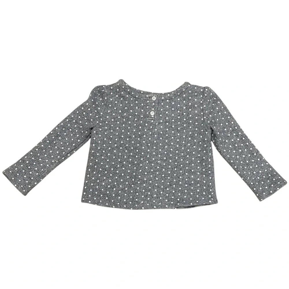 BabyGAP Toddler Girls' Gray‎ Long Sleeve Sweatshirt with Pink Print, Size 3T